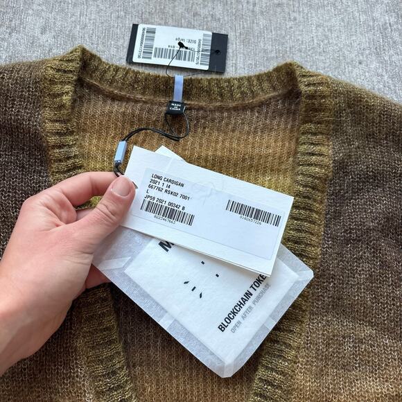 NWT Alexander McQueen Dégradé Open-Knit Cardigan Dress - Picture 4 of 12